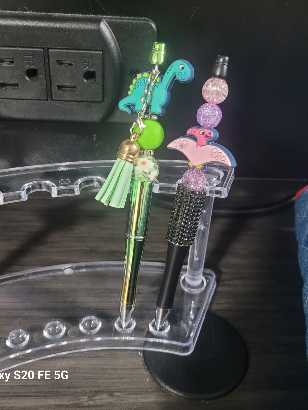 Handmade Dinosour Beaded Pen